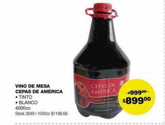 Atomo Conviene Vino de mesa cepas de américa oferta