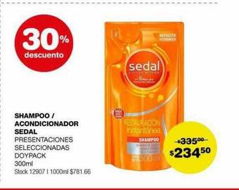 Atomo Conviene Shampoo acondicionador sedal 30% descuento oferta