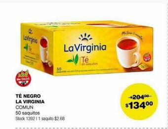 Atomo Conviene Té negro la virginia oferta