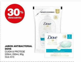 Atomo Conviene Jabon antibacterial dove 30% descuento oferta