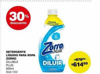 Atomo Conviene Detergente líquido para ropa zorro 30% descuento oferta