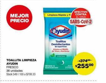 Atomo Conviene Toallita limpieza ayudin oferta