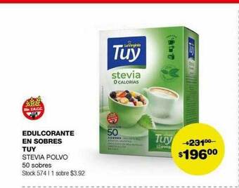 Atomo Conviene Edulcorante en sobres tuy oferta