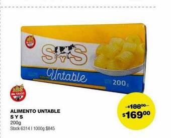 Atomo Conviene Alimento untable s y s oferta