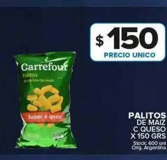 Carrefour Maxi Palitos de maiz c queso oferta