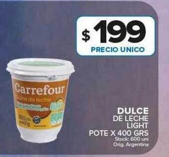 Carrefour Maxi Dulce de leche light oferta