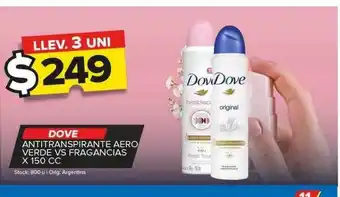 Carrefour Maxi Dove antitranspirante aero verde vs fragancias oferta