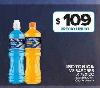 Carrefour Maxi Isotonica vs sabores oferta