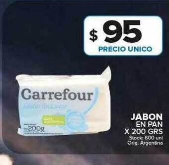 Carrefour Maxi Jabon en pan oferta