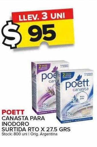 Carrefour Maxi Poett canasta para inodoro surtida rto oferta