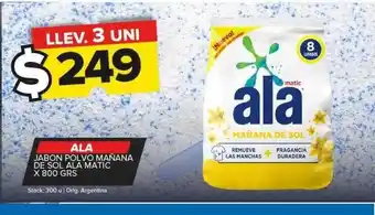 Carrefour Maxi Ala jabon polvo mañana de sol ala matic oferta