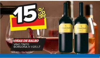 Carrefour Maxi Viñas de balbo vino tinto borgona oferta
