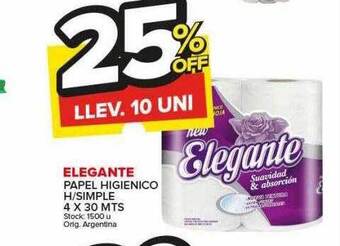 Carrefour Maxi Elegante papel higienico h simple oferta