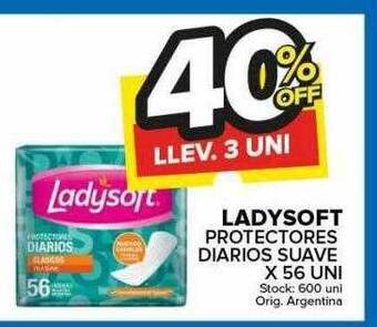 Carrefour Maxi Ladysoft protectores diarios suave oferta
