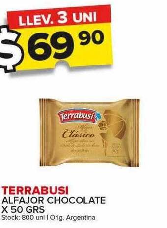 Carrefour Maxi Terrabusi alfajor chocolate oferta