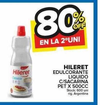 Carrefour Maxi Hileret edulcorante liquido c sacarina oferta