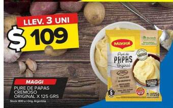 Carrefour Maxi Maggi pure de papas cremoso original oferta