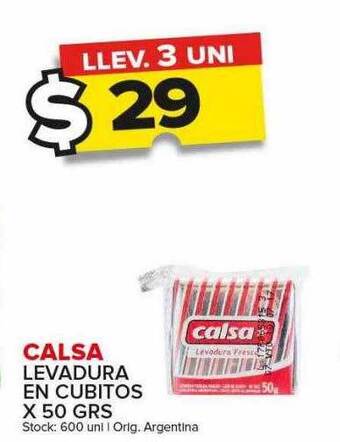 Carrefour Maxi Calsa levadura en cubitos oferta