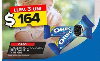 Carrefour Maxi Oreo galletitas chocolate rell vainilla oferta