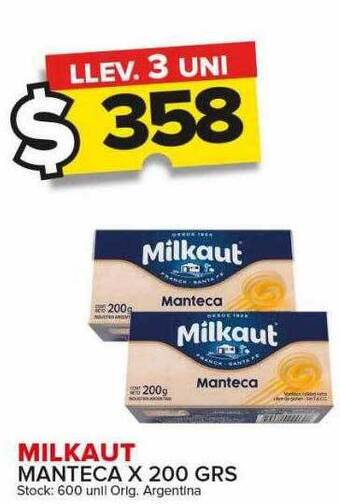 Carrefour Maxi Milkaut manteca oferta