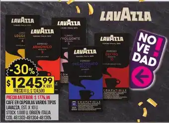 Coto Café en cápsulas varios tipos lavazza oferta