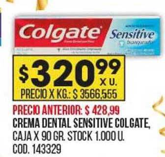 Coto Crema dental sensitive colgate oferta
