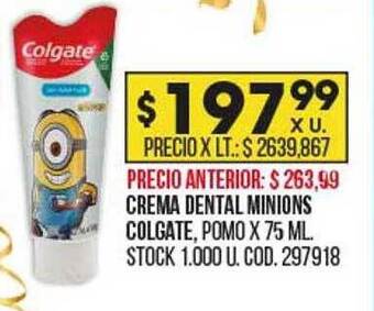 Coto Crema dental minions colgate oferta