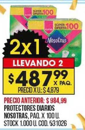 Coto Protectores diarios nosotras oferta