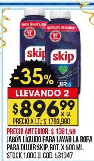 Coto Jabón líquido para lavar la ropa para diluir skip oferta