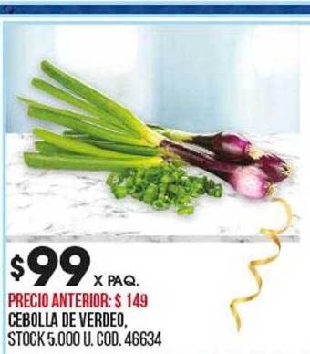 Coto Cebolla de verdeo oferta