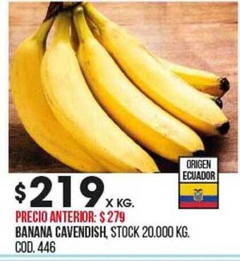Coto Banana cavendish oferta