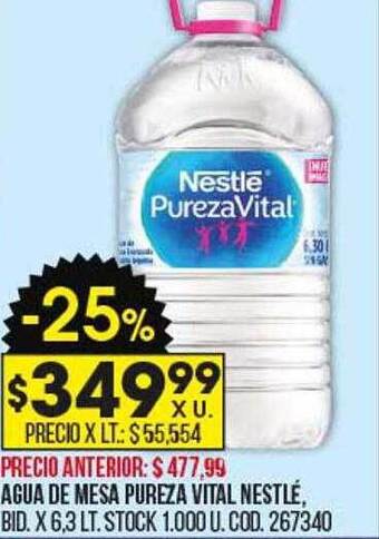 Coto Agua de mesa pureza vital nestlé oferta