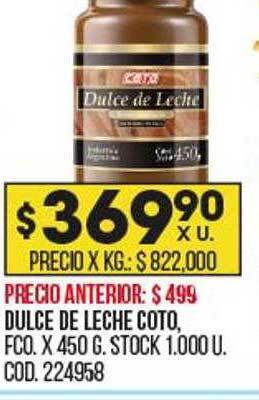 Coto Dulce de leche coto oferta