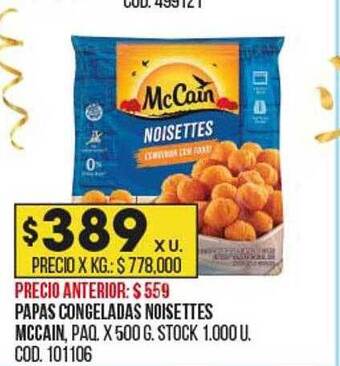 Coto Papas congeladas noisettes mccain oferta