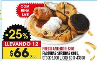 Coto Facturas surtidas coto oferta
