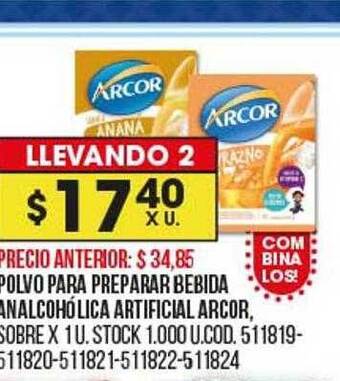Coto Polvo para preparar bebida analcohólica artificial arcor oferta
