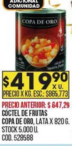 Coto Cóctel de frutas copa de oro oferta