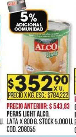 Coto Peras light alco oferta