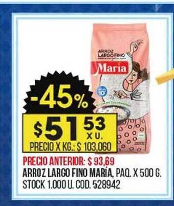 Coto Arroz largo fino maria oferta