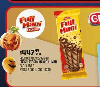 Coto Chocolate con maní full maní oferta