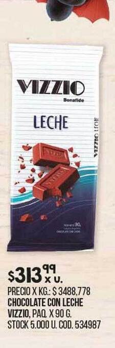 Coto Chocolate con leche vizzio oferta