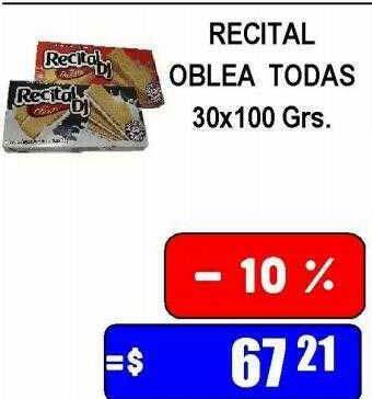 Recital oblea todas