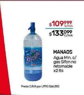 Nini Mayorista Manaos agua min c gas sifon no retornable oferta