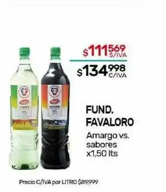 Fund favaloro amargo vs sabores