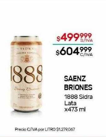 Nini Mayorista Saenz briones 1888 sidra oferta