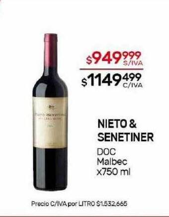 Nini Mayorista Nieto & senetiner doc malbec oferta