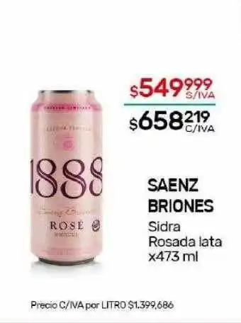 Nini Mayorista Saenz briones sidra rosada oferta