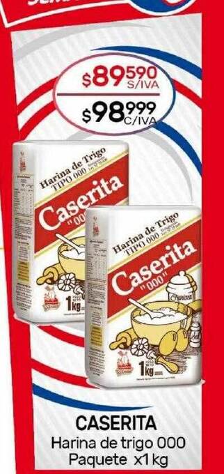 Nini Mayorista Caserita harina de trigo oferta