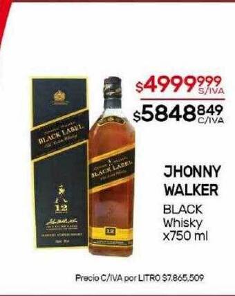 Nini Mayorista Jhonny walker black whisky oferta