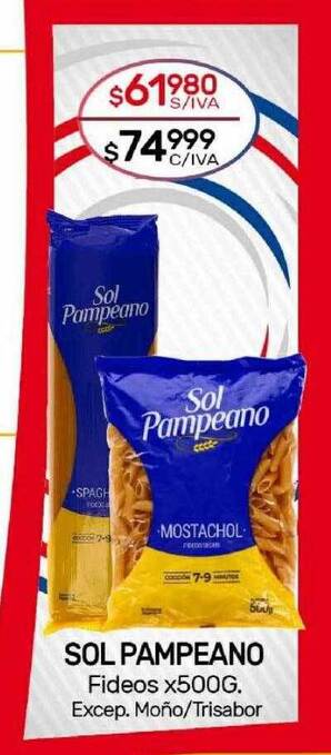 Nini Mayorista Sol pampeano fideos oferta
